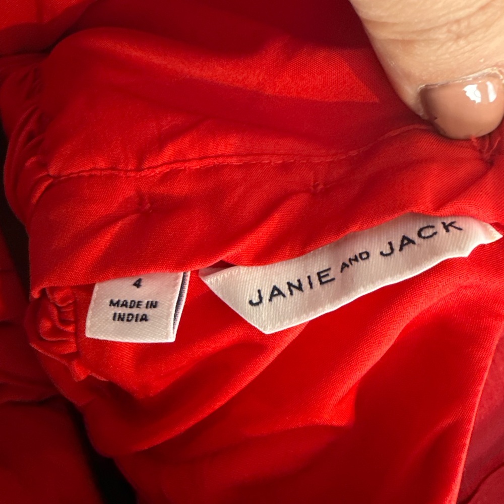 Janie and Jack Vibrant Red Dress - Picture 6 of 6